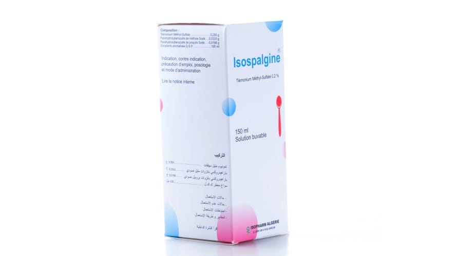 ISOSPALGINE (tiemonium methylsulfate 10 mg/5ml, sirop)