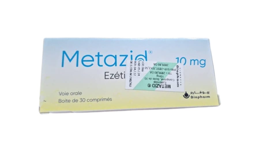 METAZID (ezetimibe 10mg, comprimé)