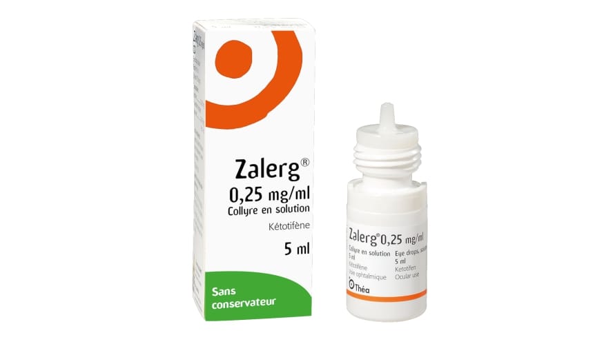 ZALERG (kétotifène 0,25mg/ml, collyre)