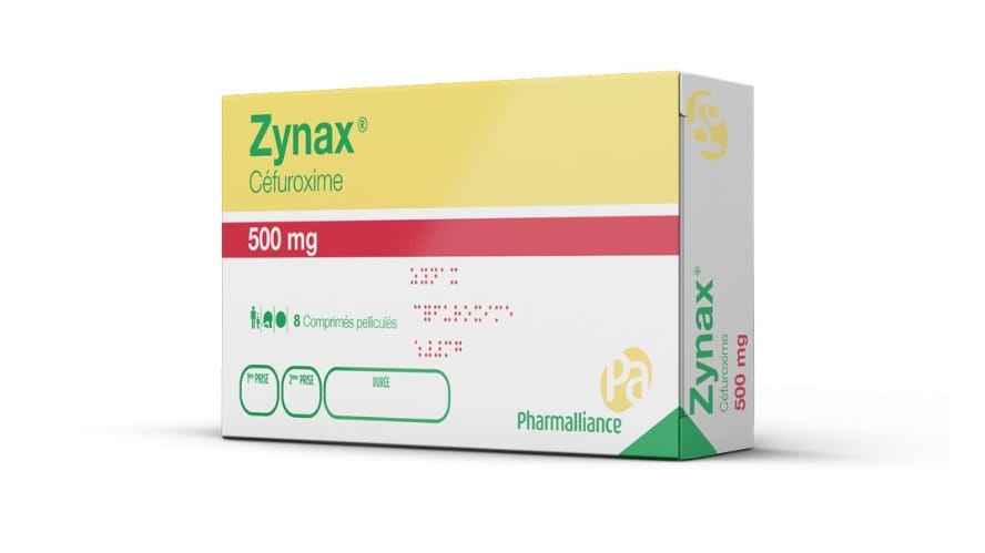 ZYNAX (cefuroxime axetil 500mg, comprimé pelliculé)