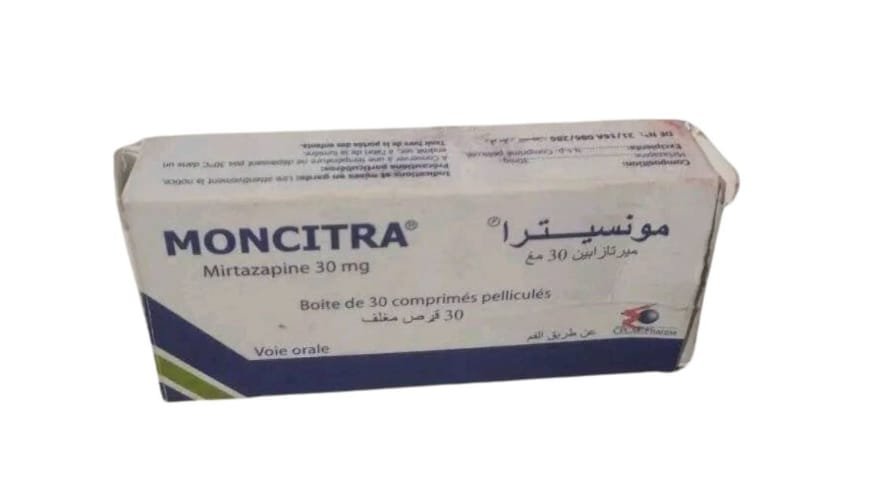 MONCITRA (mirtazapine 30mg, comprimé enrobé)