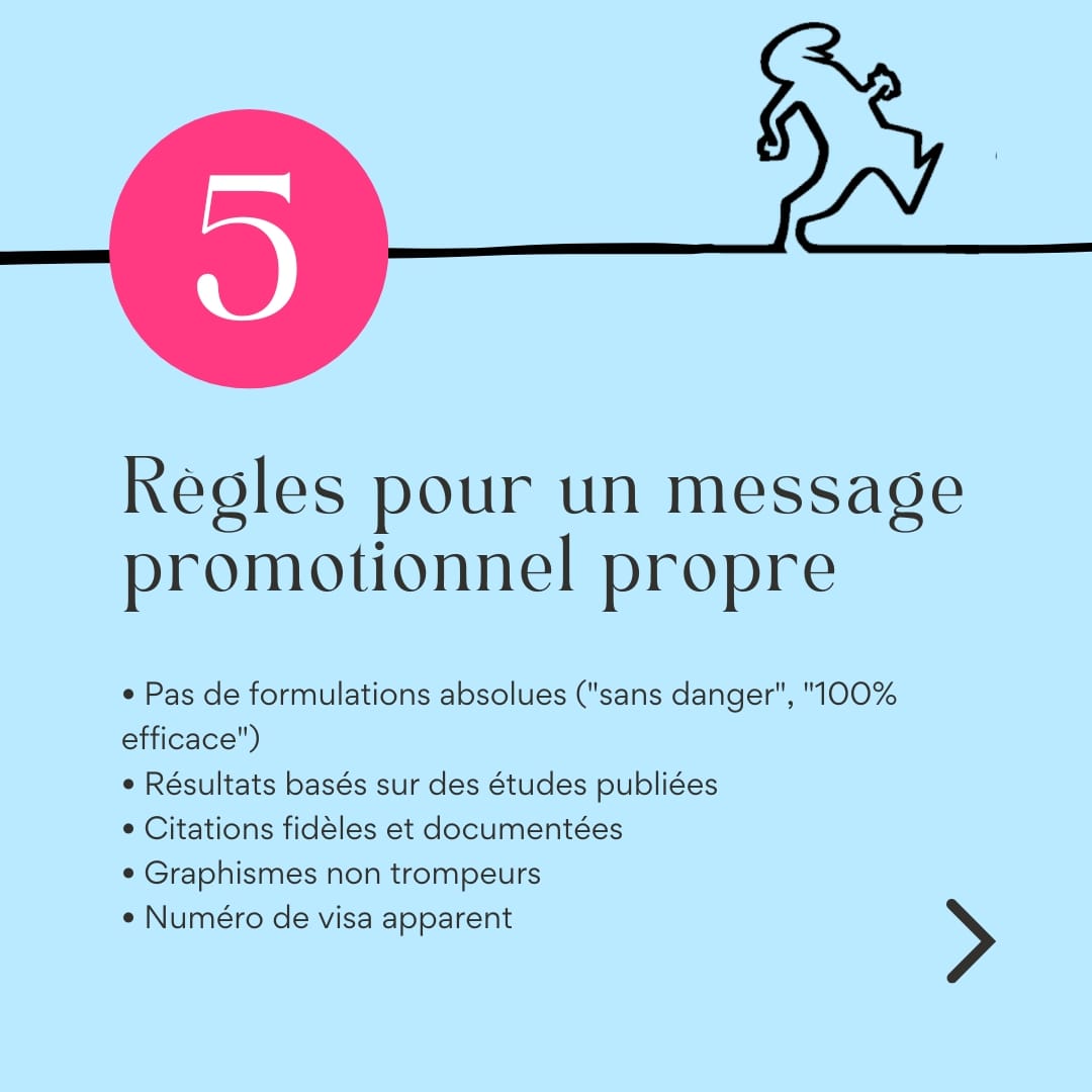Règles pour un message promotionnel propre