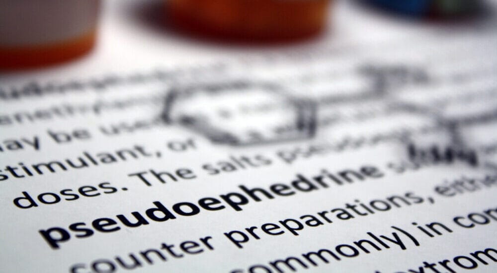 Pseudoephedrine stimulant